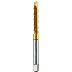 #0-80 Plug H2 Spiral Point 2 Flutes High Speed Steel TiN Made In U.S.A.