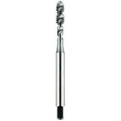 #10-24 Semi-Bottoming H3 HPT-High Performance Tap-Aluminum Spiral Flute 2 Flutes Powder Metallurgy High Speed Steel CrN Made In U.S.A.