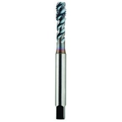 1/4-20 Semi-Bottoming H3 HPT High Performance Tap Spiral Flute-DIN Length 3 Flutes Powder Metallurgy High Speed Steel TiCN Made In U.S.A.