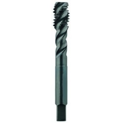 1"-12 Semi-Bottoming H11 Spiral Flute  4 Flutes High Speed Steel Black Made In U.S.A.