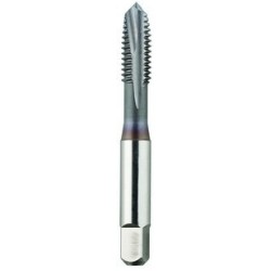 1/4-20 Plug H3 HPT-High Performance Tap-Exotic Alloys Spiral Point 3 Flutes Powder Metallurgy High Speed Steel TiCN Made In U.S.A.