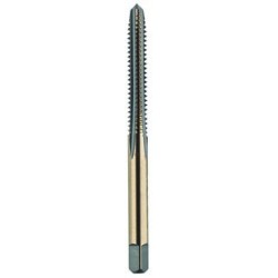 #0-80 Bottom H1 Hand Tap 2 Flutes High Speed Steel Black & Gold Made In U.S.A.