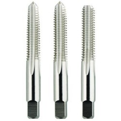 1/4-20 Hand Tap Set H3 4 Flutes High Speed Steel Bright Made In U.S.A.
