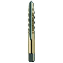 1/4-20 Taper H3 Hand Tap 4 Flutes High Speed Steel Black & Gold Made In U.S.A.