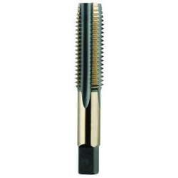 1"-12 Plug H4 Hand Tap 4 Flutes High Speed Steel Black & Gold Made In U.S.A.