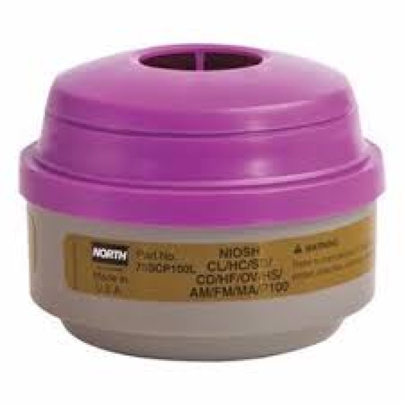N-Series Combination Gas/Vapour/P100 Filter Respirator Cartridges North 75SCP100L