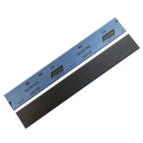 Strips 2-3/4" Wide Stick-on (PSA) Zirconia 40 Grit Norton BlueFire H875P