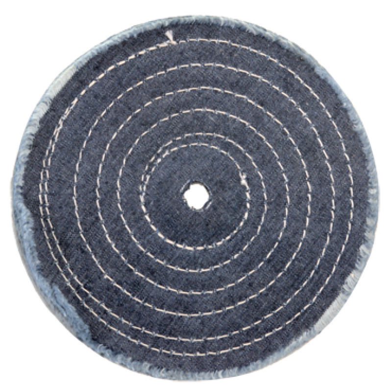 10'' - Spiral Sewn Denim Buffing Wheel