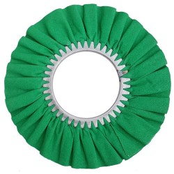 Airway Buffing Wheel - 16 Ply - Green - 12" X 5"