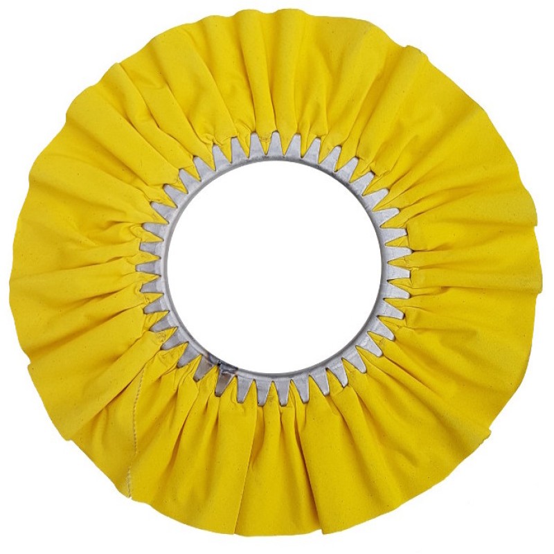 Airway Buffing Wheel - 16 Ply - Yellow - 12" X 5"