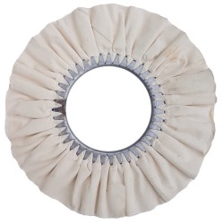 Airway Buffing Wheel - 16 Ply - White Hard - 12" X 5"