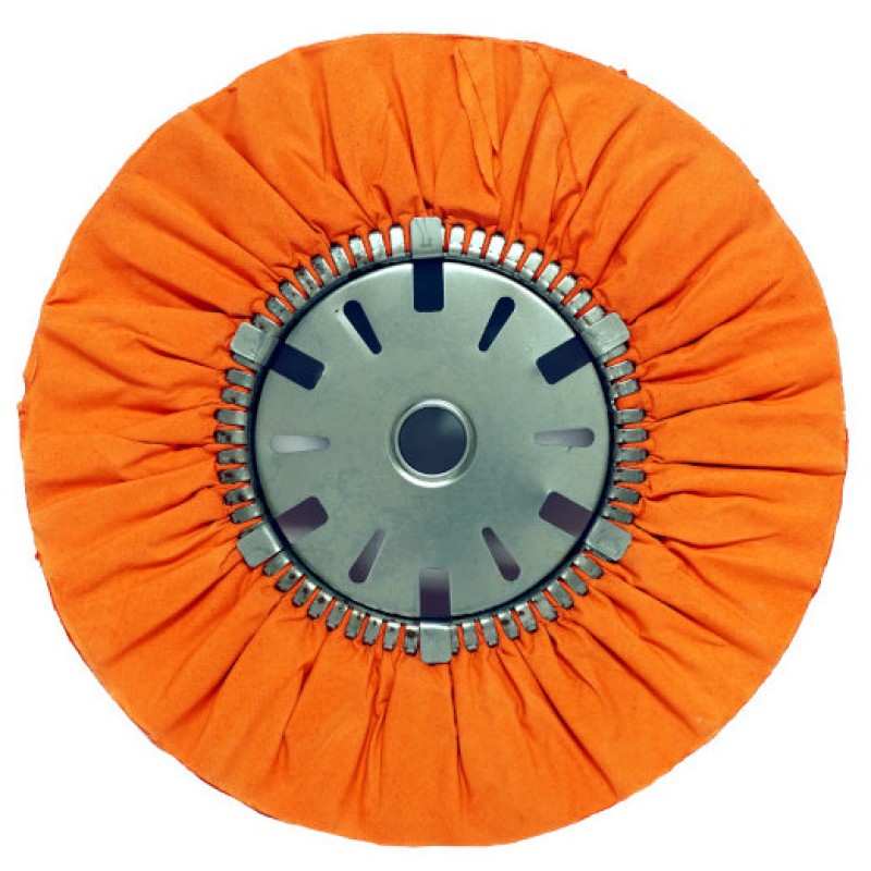 Airway Buffing Wheel - 20 Ply - Orange - Dip Treated - 16" X 7" X 1-1/4"