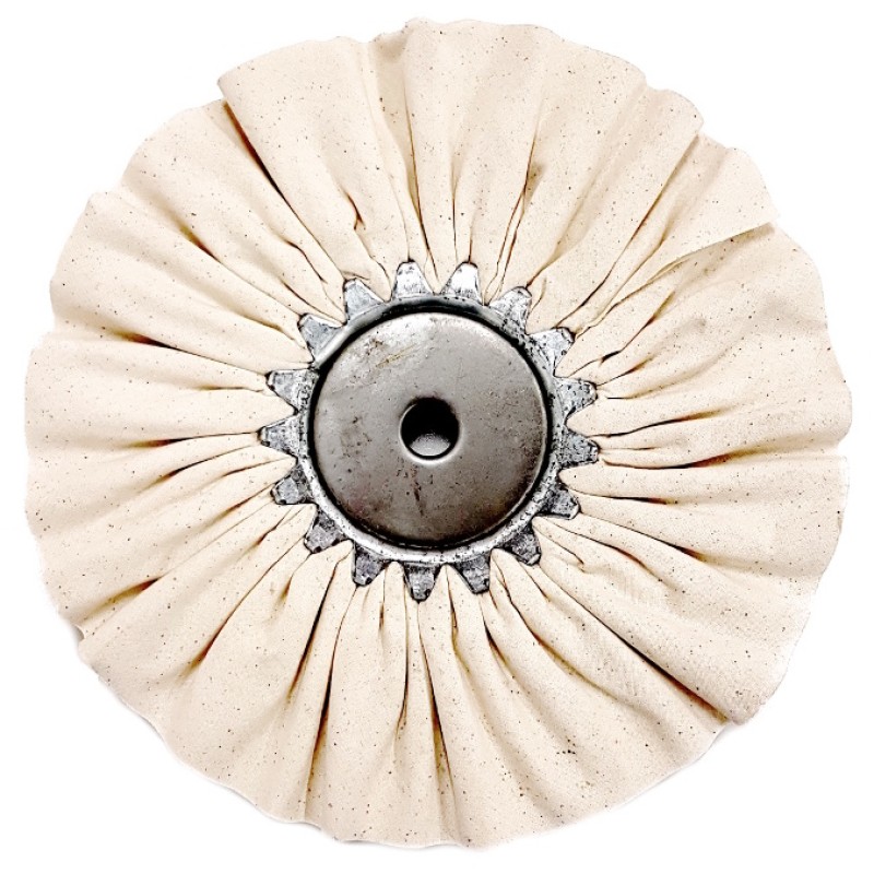 Airway Buffing Wheel - 16 Ply - White Soft - 8" X 3" X 5/8"
