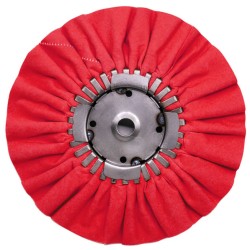 Airway Buffing Wheel - 16 Ply - Red - 9" X 3" X 5/8"