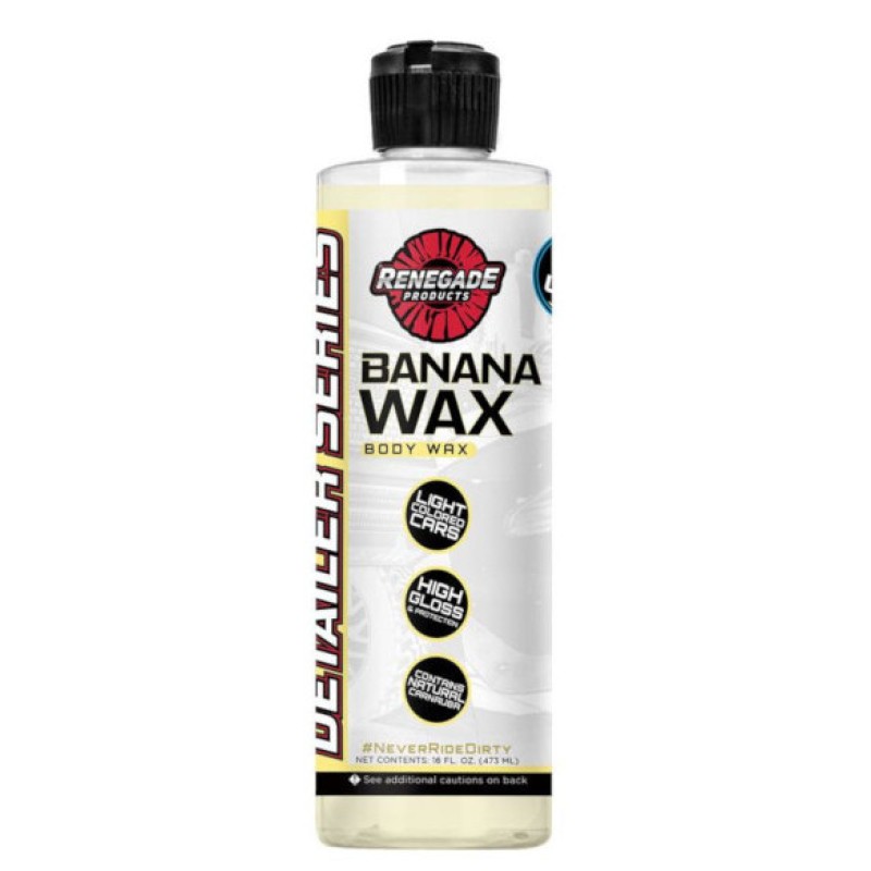 Renegade Detailer Banana Wax Vehicle Body Wax 16oz Bottle