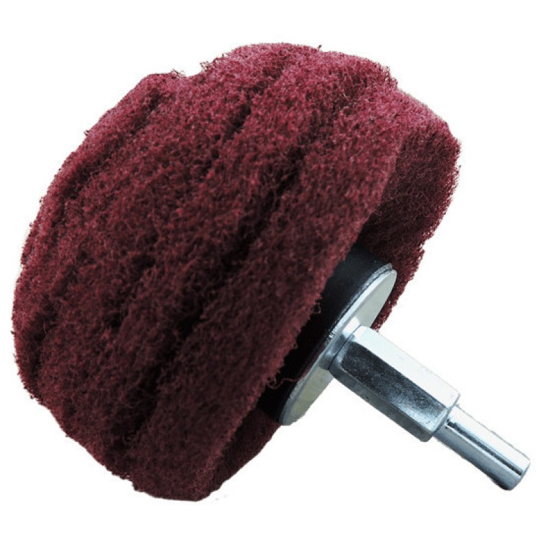 3" Mushroom Scuffing Pad - 1/4" Shank