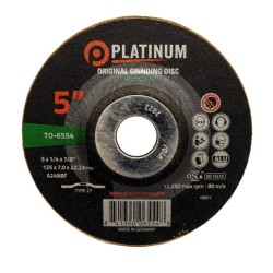Original Grinding Disc - Type 27 - Aluminum - A24NBF - 4-1/2" x 1/4" x 7/8" - 13,300 rpm