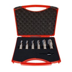 Original 1" HSS Annular Cutter Set (6 PC) - INCL 1/2", 9/16", 5/8", 3/4", 7/8", 1"