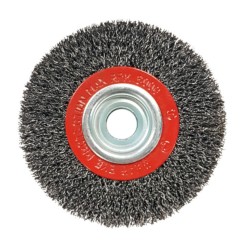 Original Crimped Wire Wheel - Mild Steel - 4" x 1/2" - 6,000 rpm - Clamshell Pkg
