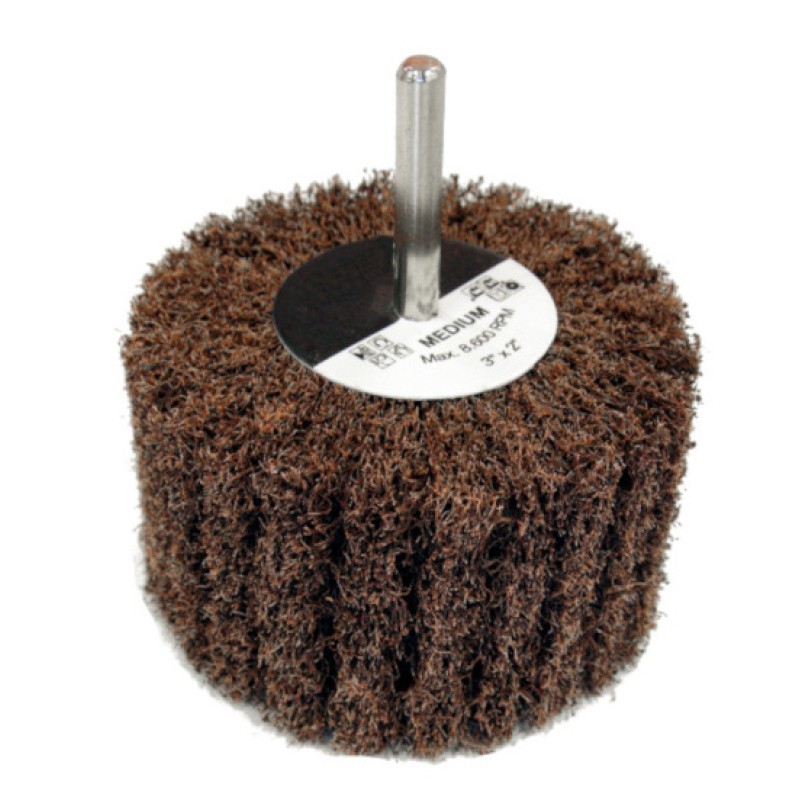 Original Non-Woven Flap Wheel - 1" x 1" - 1/4" Shank - Coarse