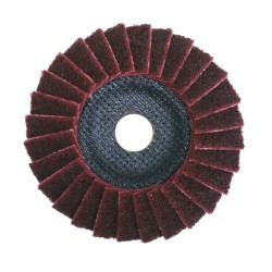 Buff & Blend Flap Disc - Type 29 - Steel/SS/ALU - Non-Woven - 5" x 7/8" - Medium - 12,250 rpm