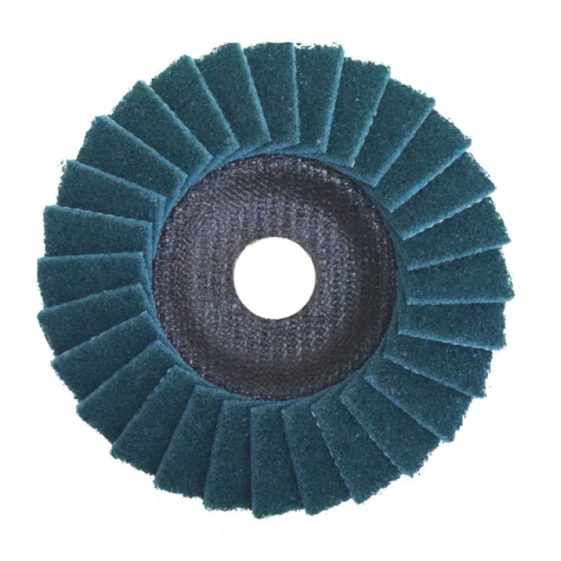 Buff & Blend Flap Disc - Type 29 - Steel/SS/ALU - Non-Woven - 5" x 7/8" - Fine - 12,250 rpm