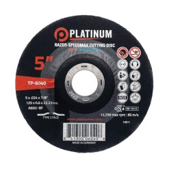 Razor-Speedmax Cutting Disc - Type 27 - Steel/SS - A60UBF - 4-1/2" x .024" x 7/8" - 13,300 rpm