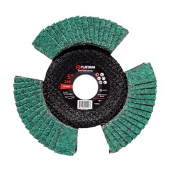 Razor-Vision Flap Disc - Type 29 - Steel/SS - Zirconia - 4-1/2" x 7/8" - 80 Grit - 13,300 rpm
