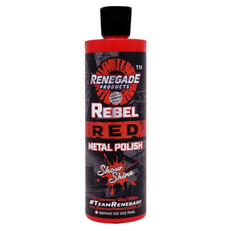 Rebel Red Metal Polish 12oz Bottle