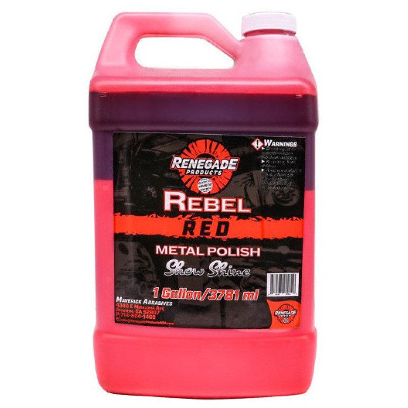 Rebel Red Metal Polish 1 Gallon Bottle
