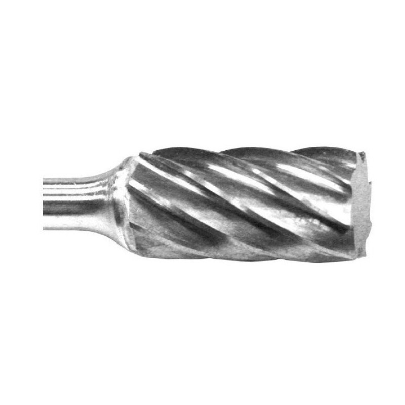 Carbide Burr for Aluminum SA-3NF Cylinder Shape No End Cut 3/8" Diameter 3/4" Long 1/4" Shank