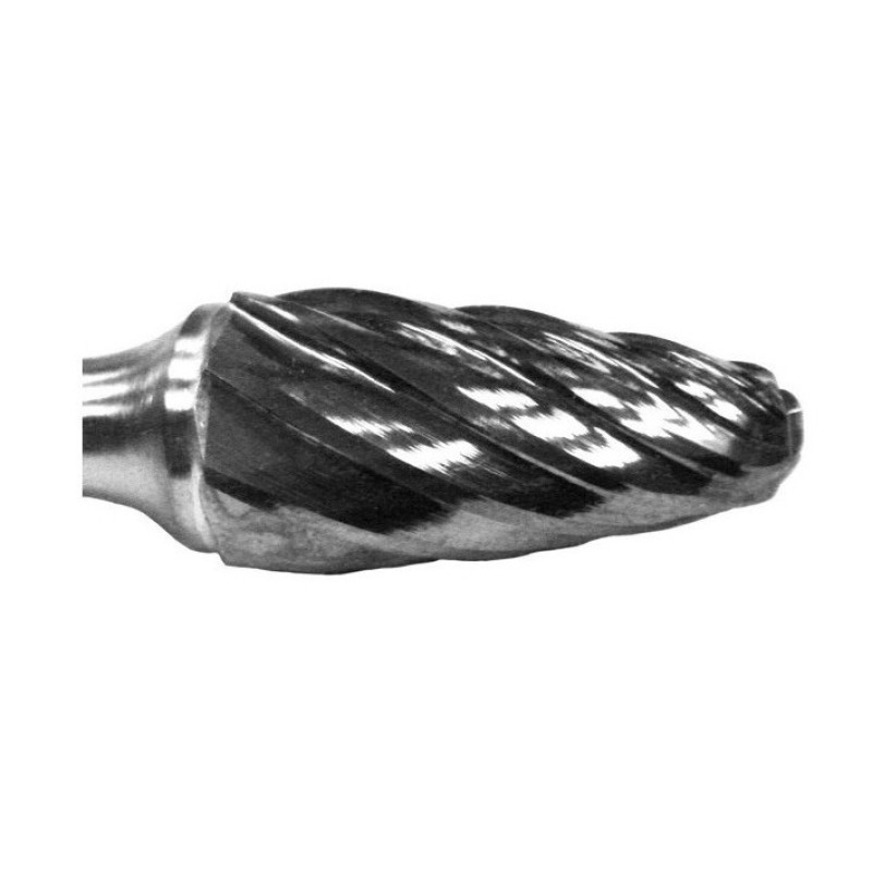 Carbide Burr for Aluminum SF-13NF Tree Shape Radius End 1/2" Diameter 3/4" Long 1/4" Shank