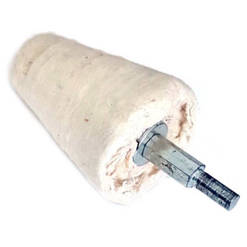 3/4" White Taper Buff - 1/4" Shank
