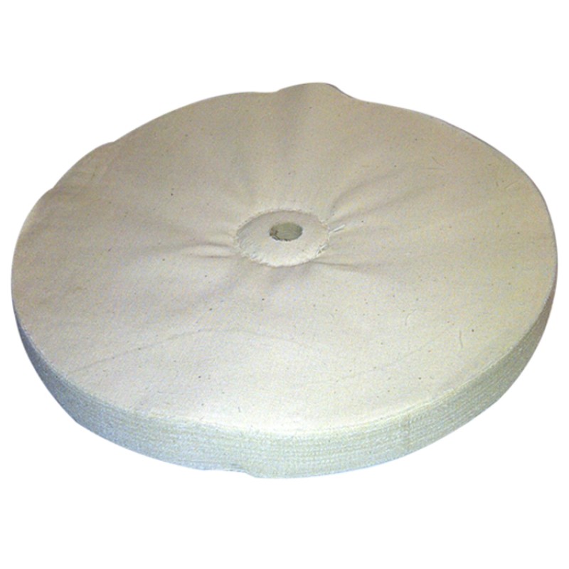 White Loose Sewn Buffing Wheel - 60 Ply - 8" X 5/8"