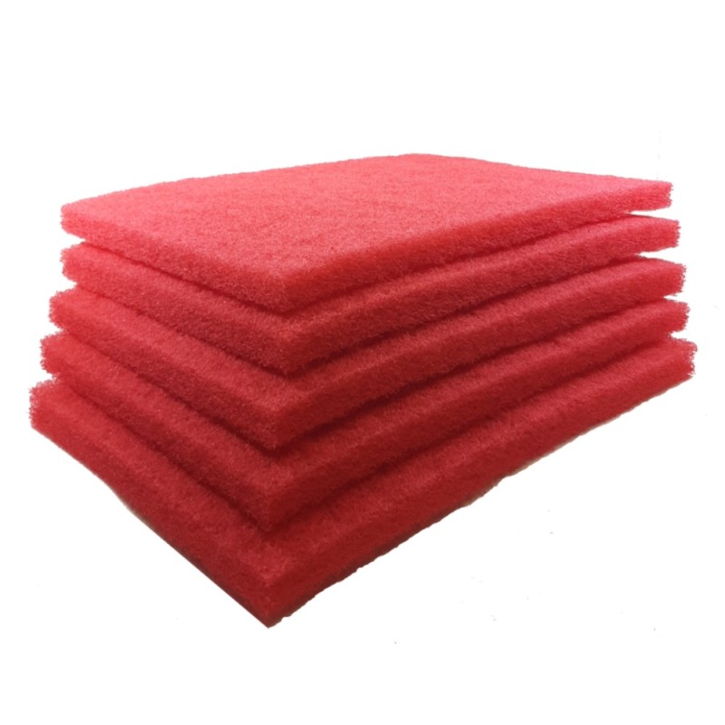 Floor Polishing Pads 12" Wide x 18" Long Red