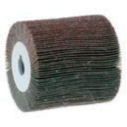 Abrasive Flap Roll 4" Diameter x 4" Long with 3/4" Quad Key 40gr