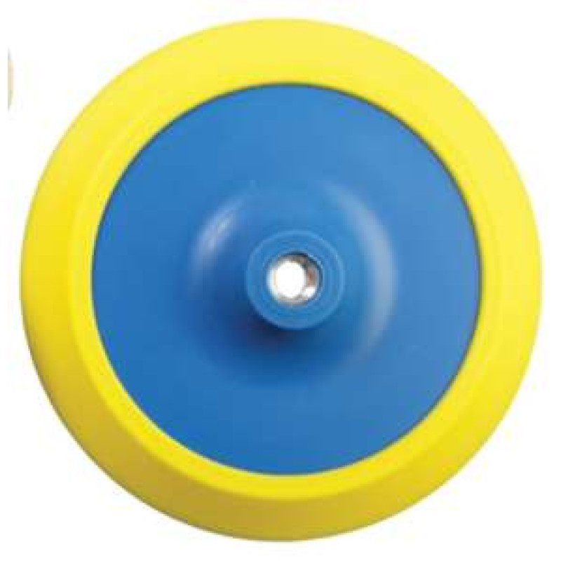 6" Velcro Back-Up Pad Taper Firm Density 5/8"-11 Arbor No Hole