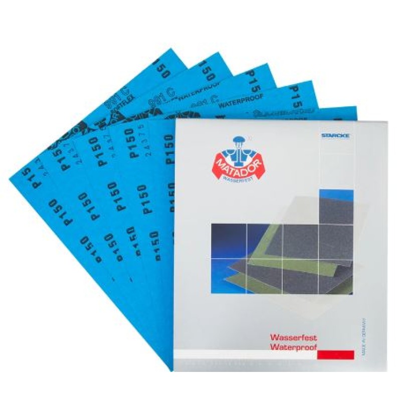 Sanding Sheet 9" Wide x 11" Long 991C Silicon Carbide Wet and Dry 80 Grit