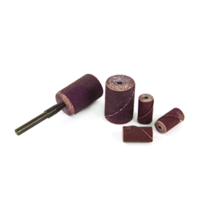 Cartridge Roll 1/2" Diameter x 2" Length With 1/8" Arbour Hole Straight 100 Grit