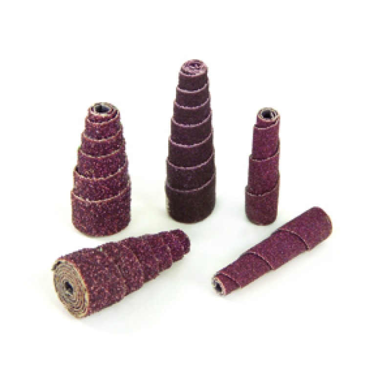 Cartridge Roll 1/2" Diameter x 1-1/2" Length With 1/8" Arbour Hole Full Taper 180 Grit