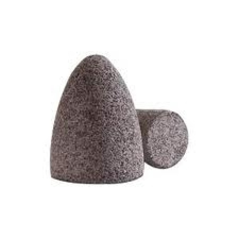 Resin Bond Cone TY16 Tree Shape 1-1/2" Diameter 3" Long with 5/8-11 Arbour Hole 24 Grit 10/pkg