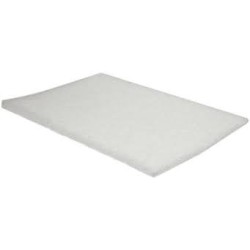 White Abrasive Hand Pad 6" Wide x 9" Long
