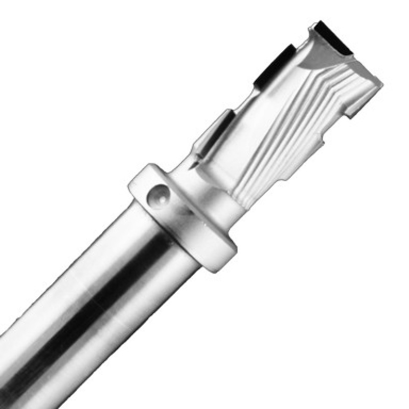 PCD Ecodia Compression Router Bit 3/8" Diameter 7/8" Cutting Edge 2-3/4" Long 1+1 Wing 3/8" Shank RH
