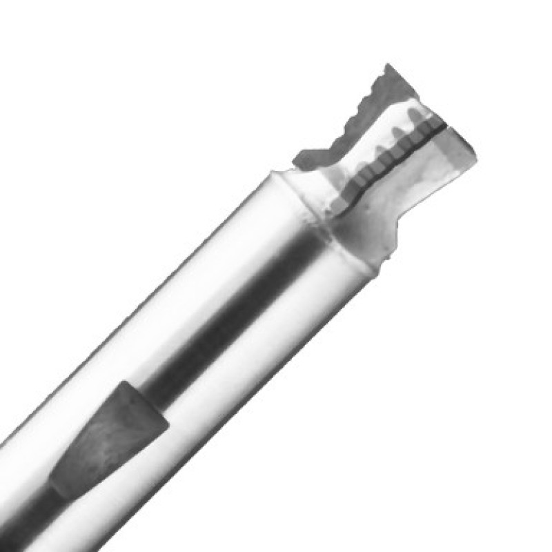 PCD Dovetail Router Bit with Chipbreaker 5/8" Diameter 1/2" Cutting Edge 60mm Long 3 Wing Radius 14mm Shank RH