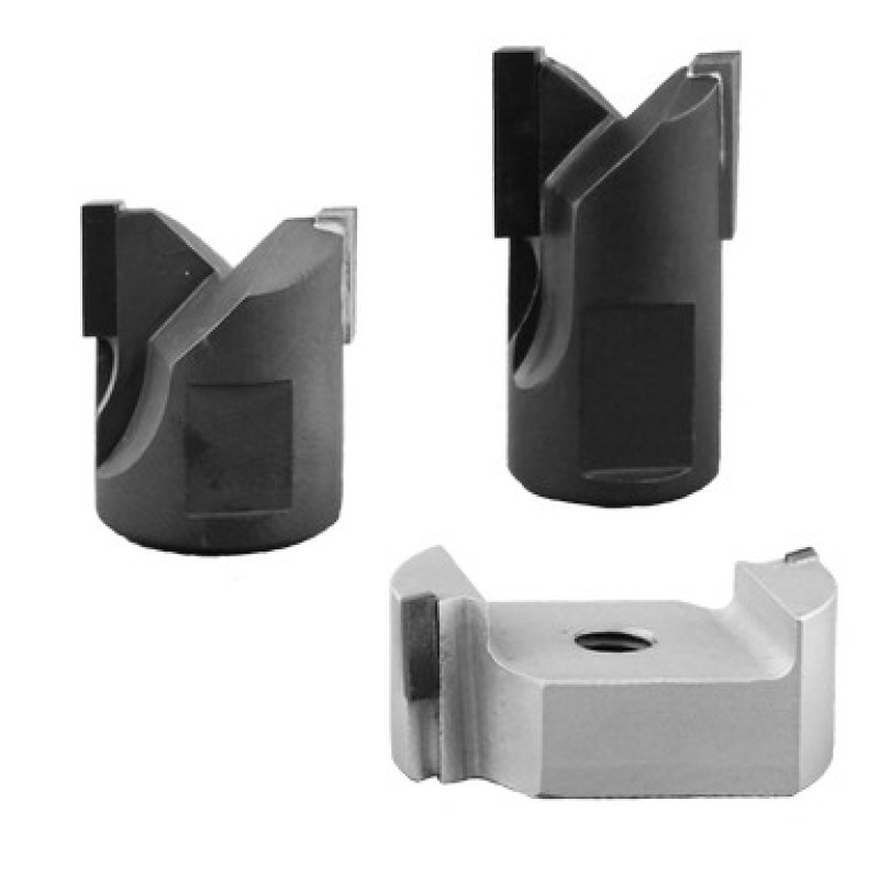 PCD Hinge Drill Attachment 1/2" Diameter 10mm Cutting Edge 23mm Long 2 Wing 1/4" Threaded Arbor Hole RH