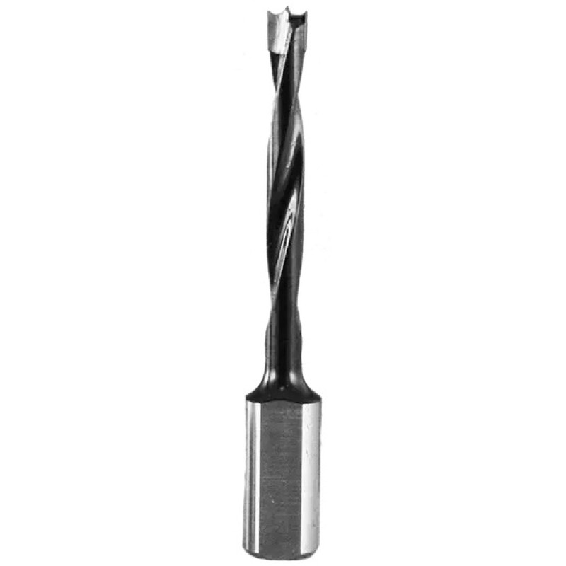 Brad Point Dowel Drill Bit 3mm Diameter 43mm Cutting Edge 2 Flute 70mm Long 10mm Shank RH from CMT