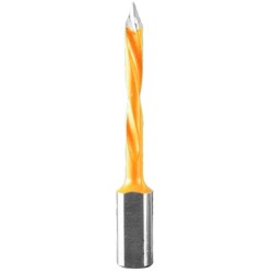 Thru Point Dowel Drill Bit 5mm Diameter 27mm Cutting Edge 57mm Long 2 Flute 10mm Shank LH Proline Series