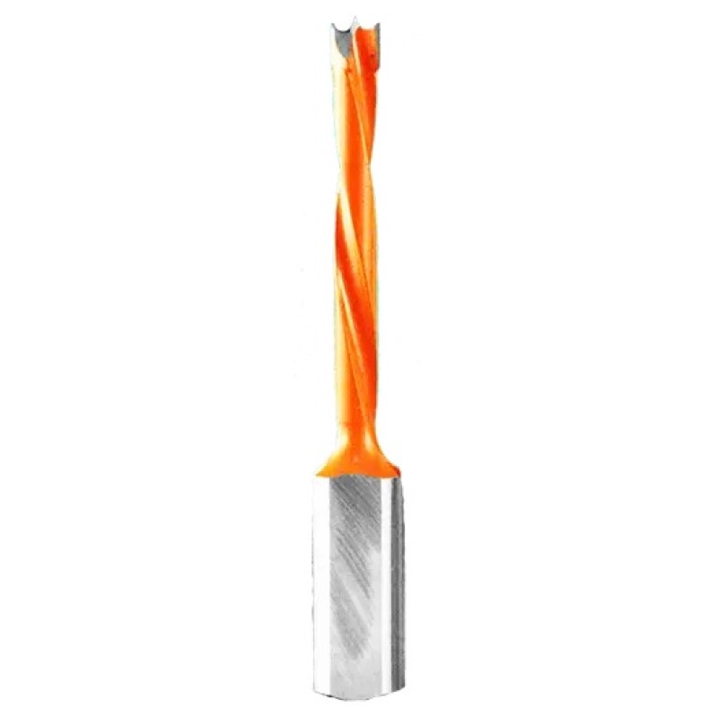 Brad Point Dowel Drill Bit 1/4" Diameter 30mm Cutting Edge 2 Flute 57mm Long 10mm Shank LH Industrial Series