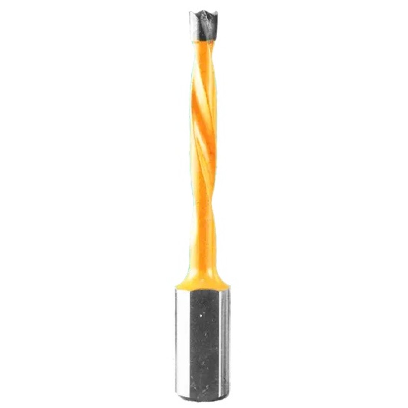 Durox Point Dowel Drill Bit 5mm Diameter 27mm Cutting Edge 2 Flute 58mm Long 10mm Shank LH Industrial Series