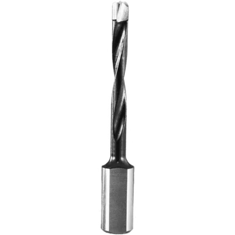 Durox Point Dowel Drill Bit 5mm Diameter 27mm Cutting Edge 2 Flute 58mm Long 10mm Shank RH Industrial Series
